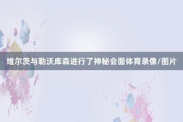 维尔茨与勒沃库森进行了神秘会面体育录像/图片